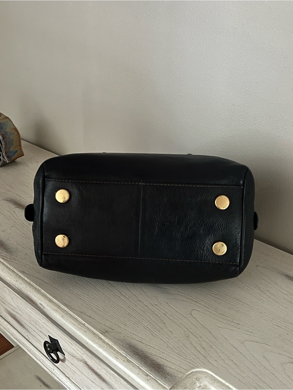 Fossil Sydney Satchel Bag With Optional Crossbody Strap Black Soft Leather - Picture 13 of 14